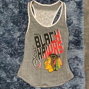 Gray Blackhawks tank top